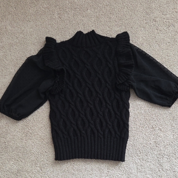 Elegant Black Women's Turtleneck Sweater - Picture 4 of 6